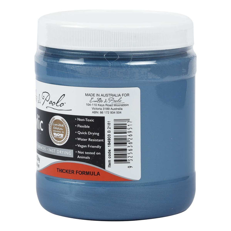 Slate Gray Eraldo Di Paolo Acrylic Paint Metallic Sky 500ml Acrylic Paints