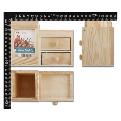 Tan Urban Crafter Pine Pencil and Desk Caddy 15x8x11cm All Woodcraft