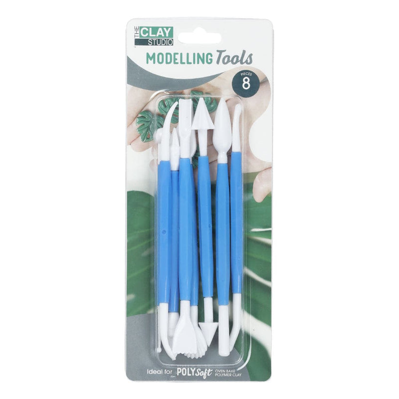 Cornflower Blue The Clay Studio Polymer Clay Sculpting Tools 8 Pieces Polymer Clay (Oven Bake)