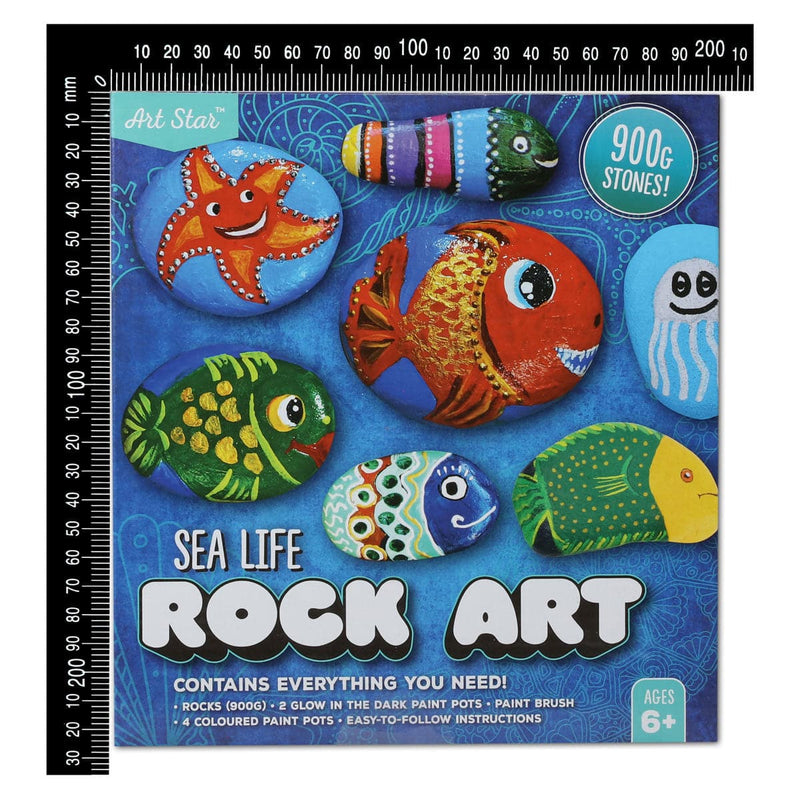 Steel Blue Art Star Sea Life Rock Art Kit Kids Craft Kits