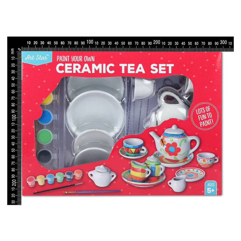 Tomato Art Star Paint Your Own Ceramic Tea Set Kids Craft Kits