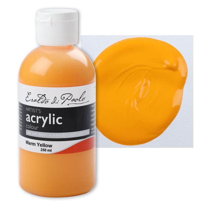 Dark Orange Eraldo Di Paolo Acrylic Paint Warm Yellow 250ml Acrylic Paints