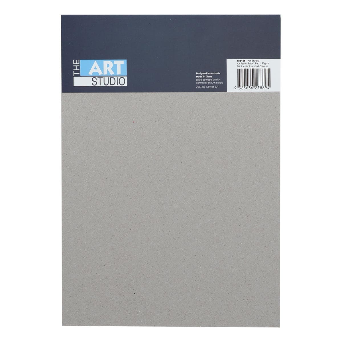 The Art Studio A4 180gsm Pastel Paper Pad Assorted Colours