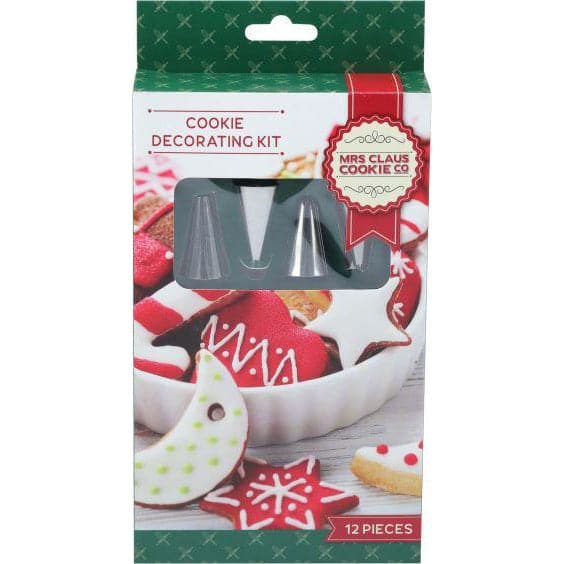 Maroon Make A Merry Christmas Cookie Piping Set 12 Pieces Christmas