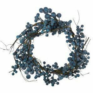 Dark Slate Gray Make A Merry Christmas  Blueberry Wreath 30Cm Christmas
