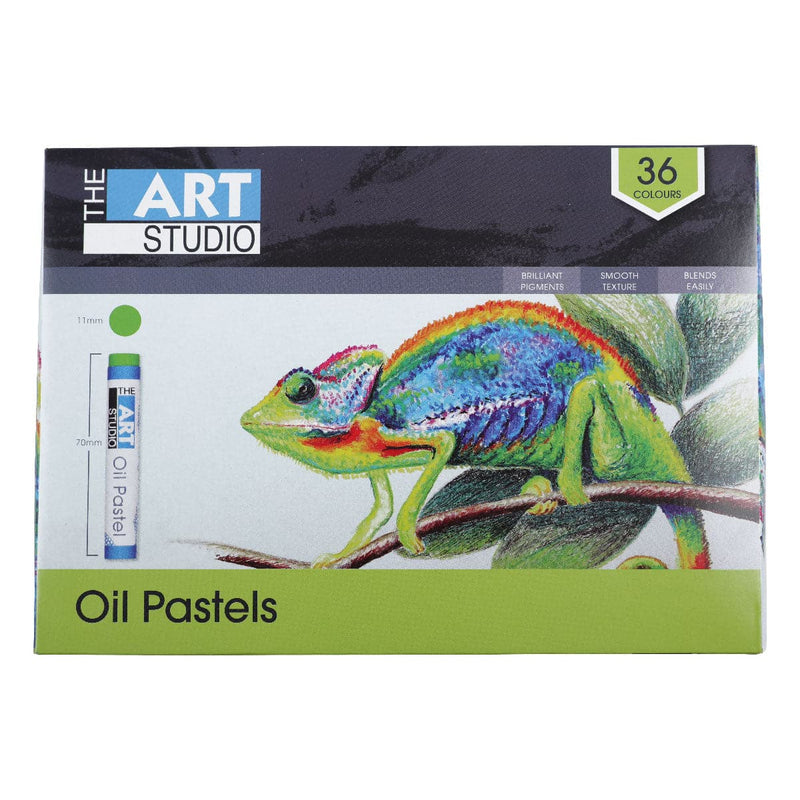 Yellow Green The Art Studio Oil Pastel Assorted Colours 36 Piece Set Pastels & Charcoal