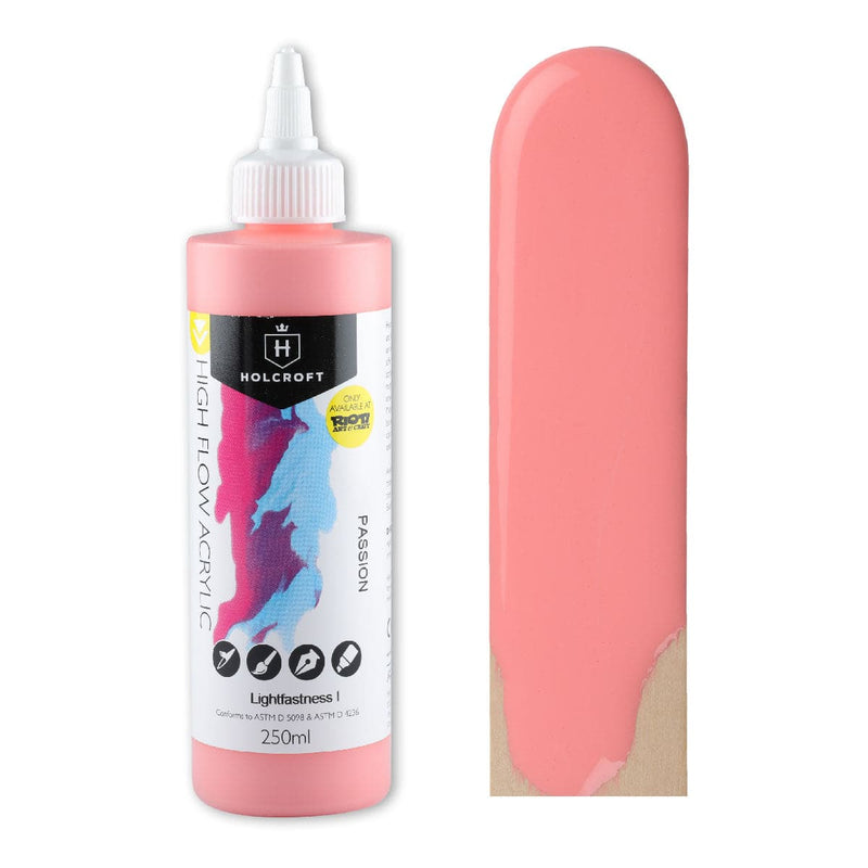 Light Coral Holcroft Passion High Flow Paint 250ml Acrylic Paints