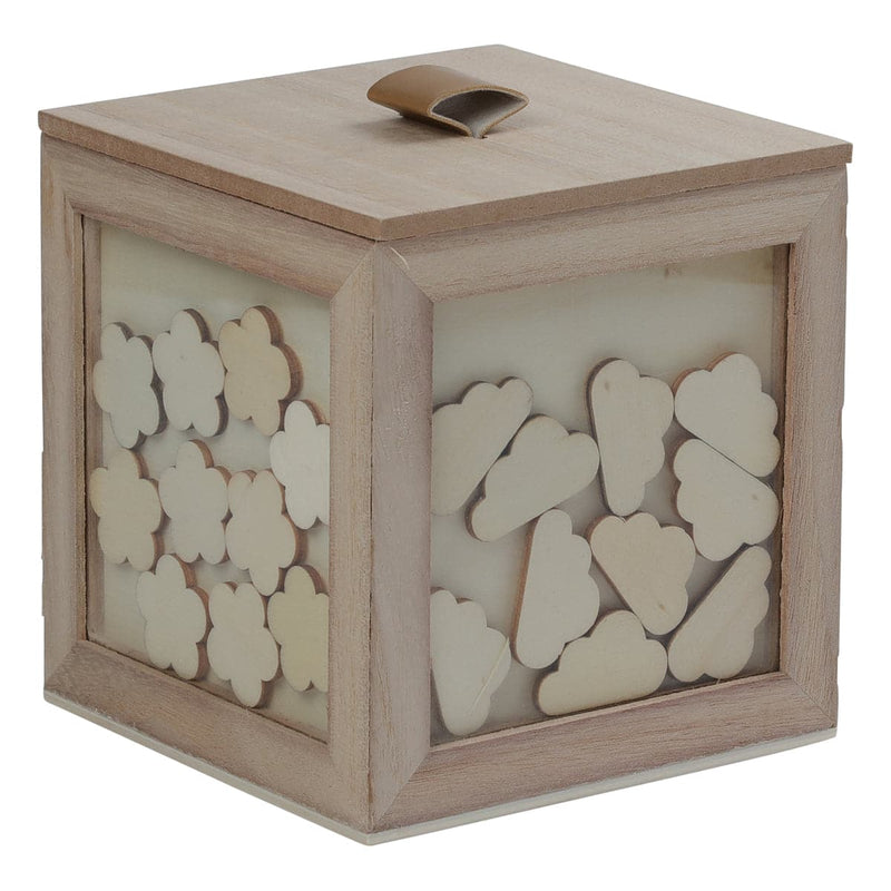 Rosy Brown Urban Crafter Heart Token Box with Lid 13 x 13 x 14cm Boxes