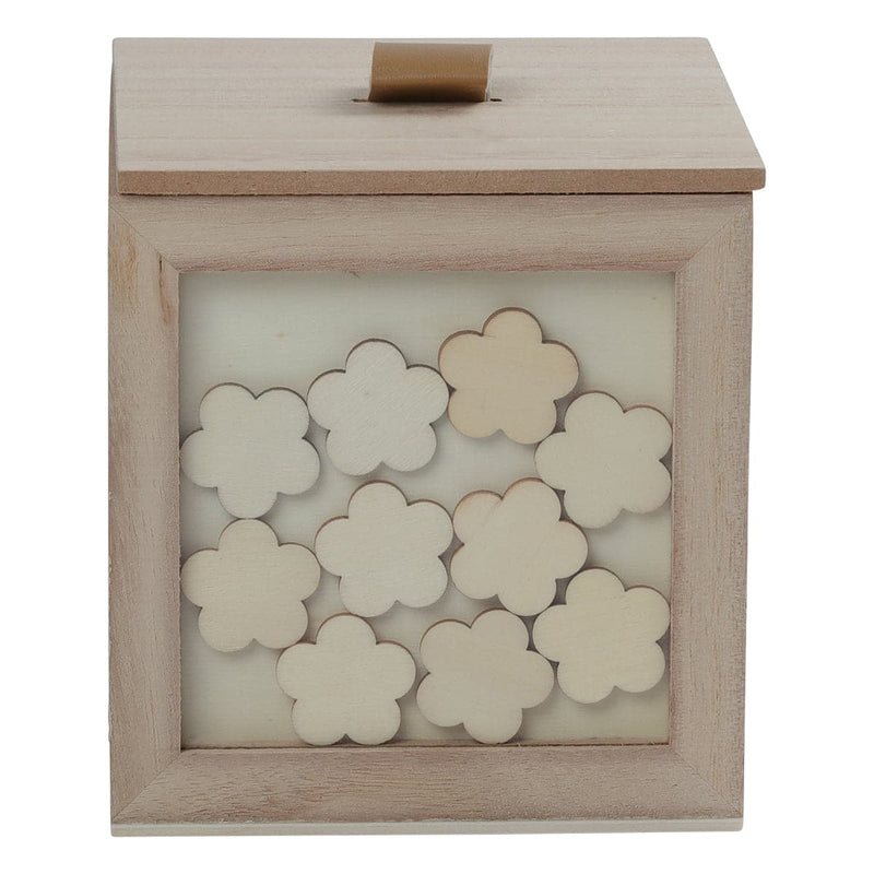 Rosy Brown Urban Crafter Heart Token Box with Lid 13 x 13 x 14cm Boxes