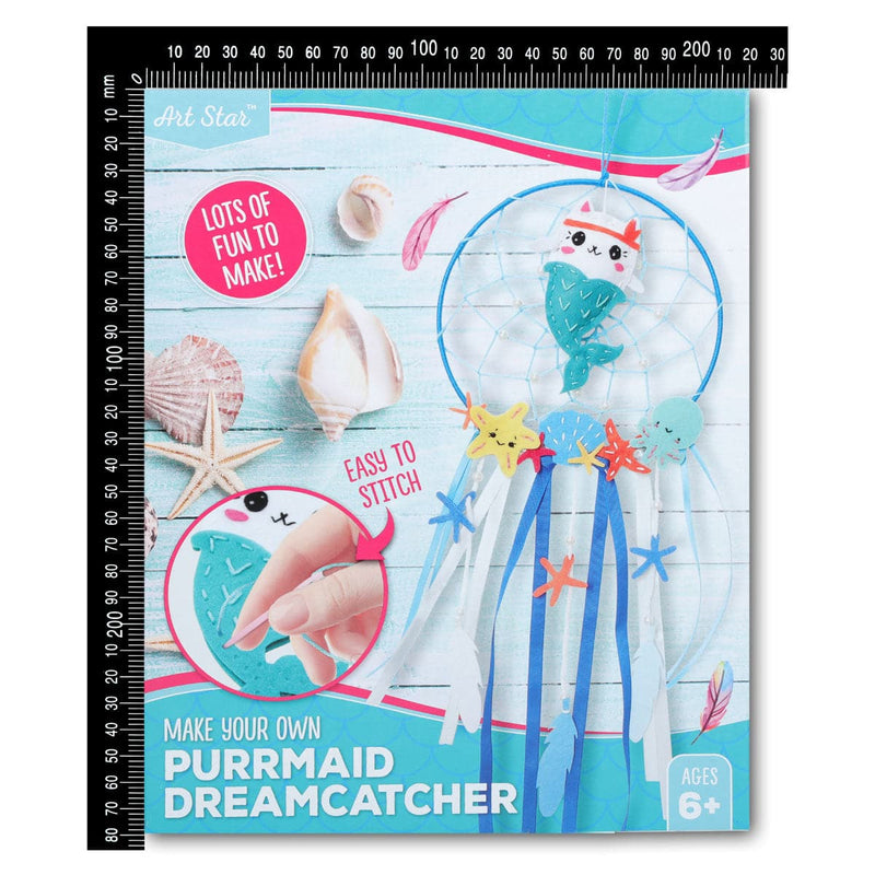 Lavender Art Star Make Your Own Purrmaid Dreamcatcher Kit Kids Craft Kits