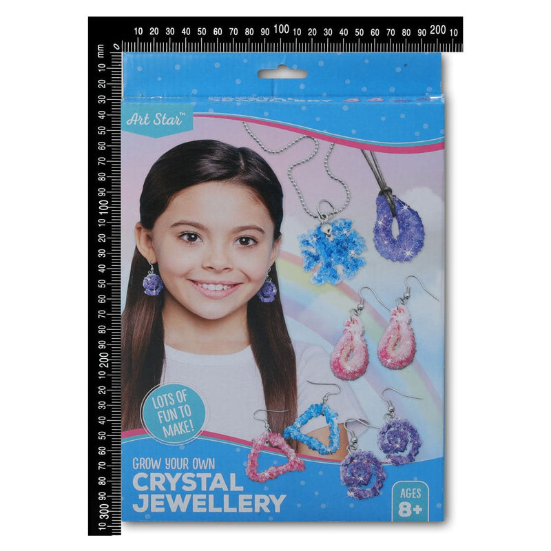 Steel Blue Art Star Grow Your Own Crystal Jewellery Kit Kids Craft Kits