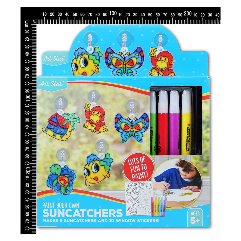 Firebrick Art Star Make Your Own Suncatchers and Window Stickers Kids Craft Kits