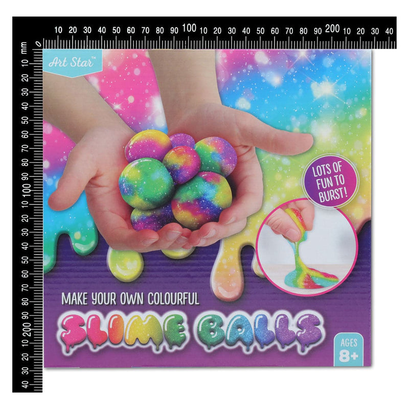 Maroon Art Star Make Your Own Colourful Slime Balls Kids Craft Kits