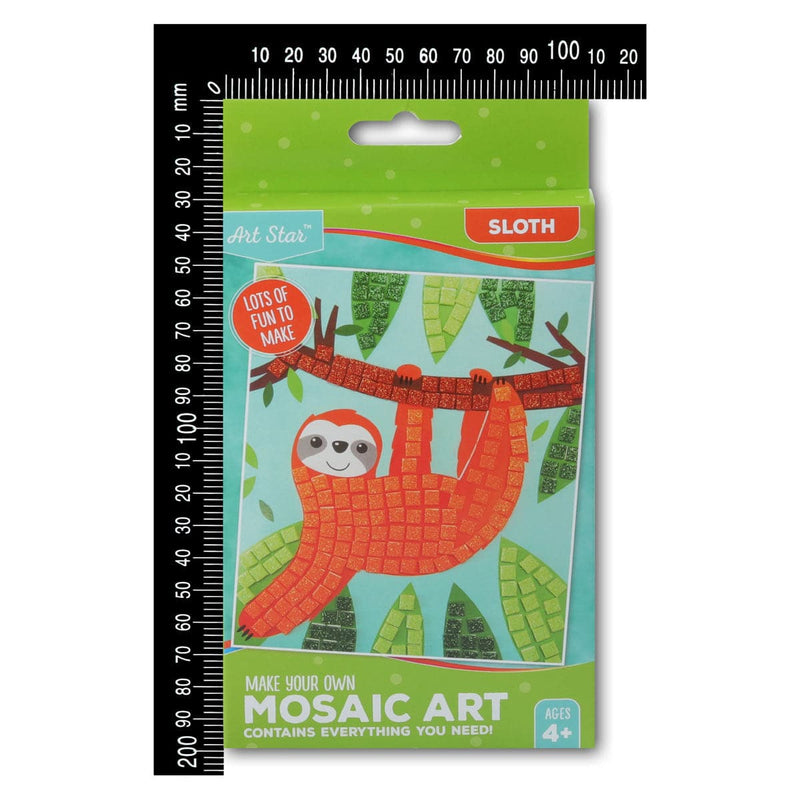 Chocolate Art Star Make Your Own Foam Mosaic Sloth Kids Craft Kits