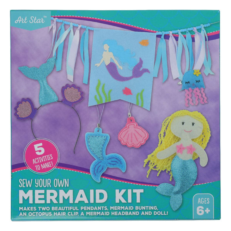 Light Slate Gray Art Star Sew Your Own Mermaid Kit Kids Craft Kits