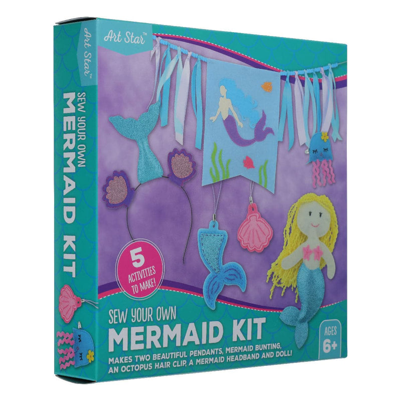 Slate Gray Art Star Sew Your Own Mermaid Kit Kids Craft Kits