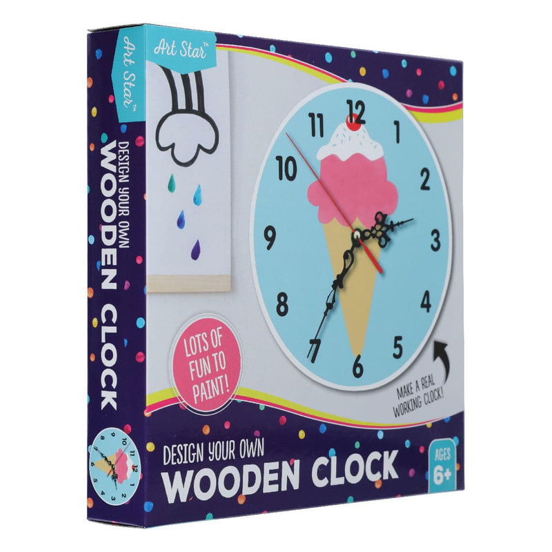 Sky Blue Art Star Design Your Own Clock Kit Kids Craft Kits