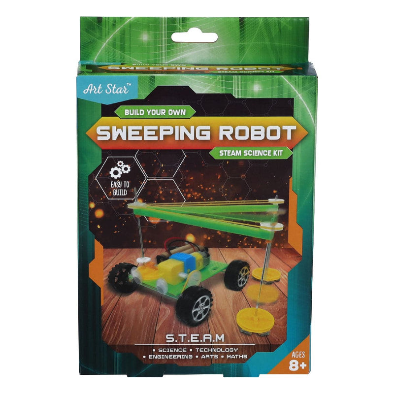 Olive Drab Art Star Build Your Own Sweeping Robot STEAM Science Kit Kids STEM & STEAM Kits