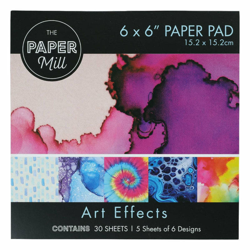 Dark Magenta The Paper Mill Art Effects Paper Pad 15.2x15.2cm (30 Sheets) Cardstock