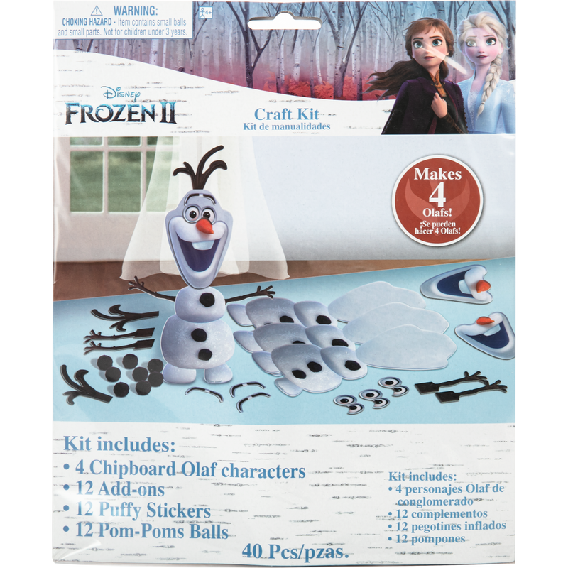 Light Gray Frozen 2 Olaf Craft Decorating Kit Party Supplies