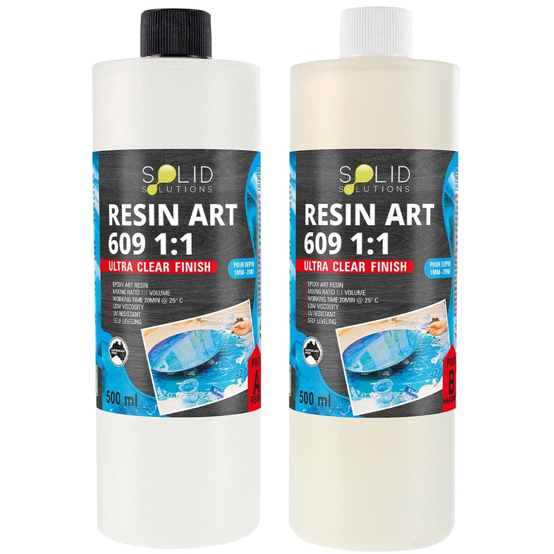 Solid Solutions Resin Art Epoxy 609 1 1 1Litre Kit Solid solutions resin art epoxy 609 1 1 1litre kit