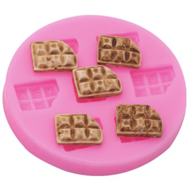 Pale Violet Red The Clay Studio Biscuit Silicone Mould for Polymer Clay and Resin 6.3x0.8cm Resin Moulds