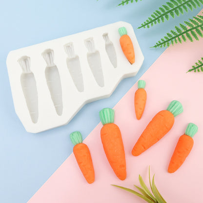 Light Gray The Clay Studio Carrot Silicone Moulds for Polymer Clay and Resin 9.5x6.3x1.4cm Resin Moulds