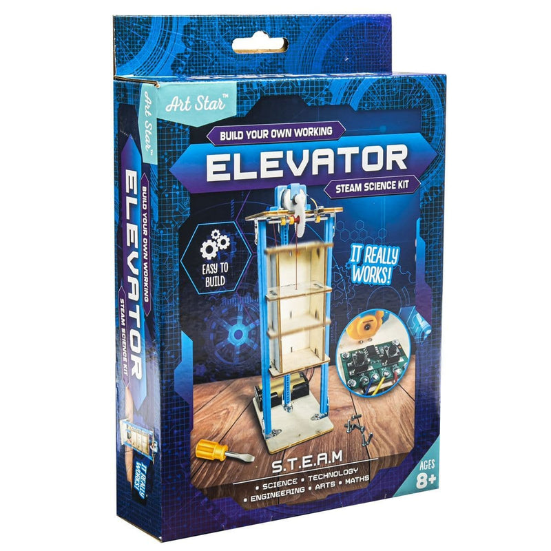 Dark Slate Blue Art Star STEAM Build Your Own Elevator Kit Kids STEM & STEAM Kits