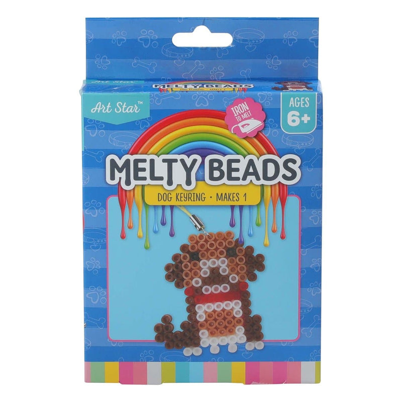 Medium Aquamarine Art Star Melty Beads Dog Keyring Kit Kids Craft Kits