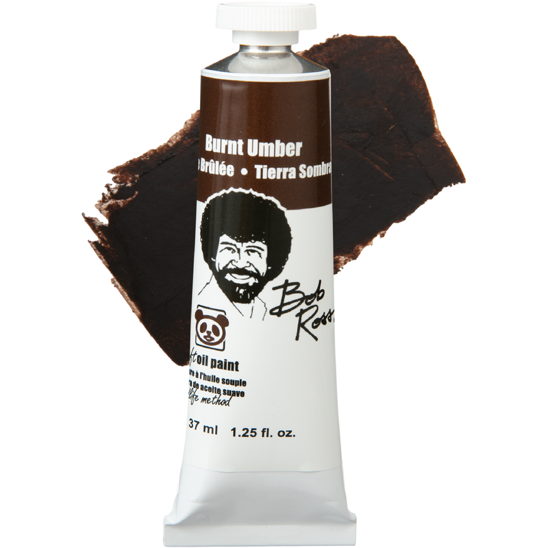 Dark Slate Gray Bob Ross Soft Oil Colour Paint 37ml - Burnt Umber Oil Paints