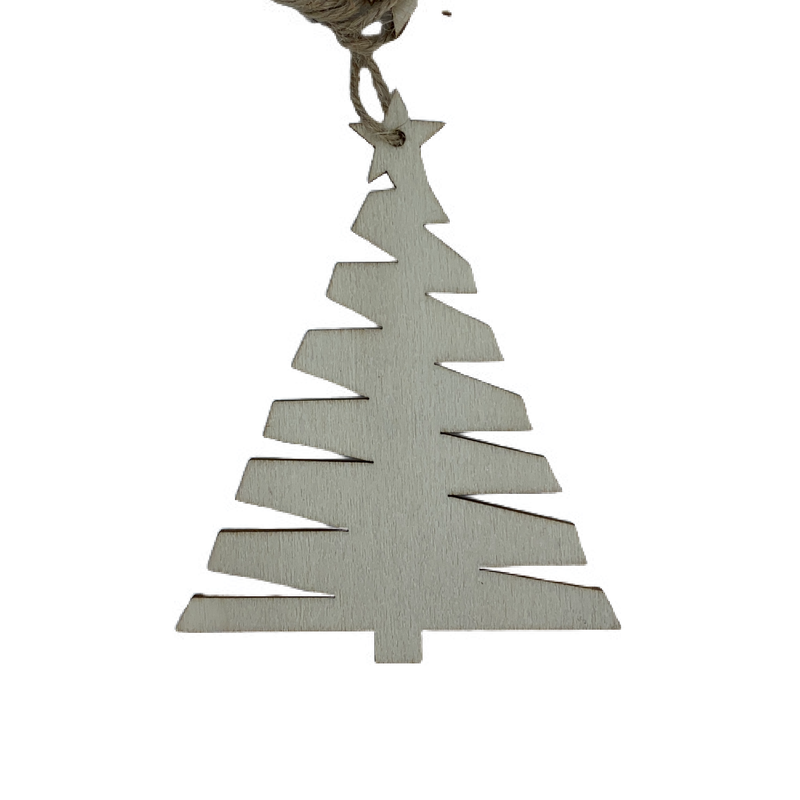 Dark Gray Make A Merry Christmas Plywood Modern Tree Ornament Christmas