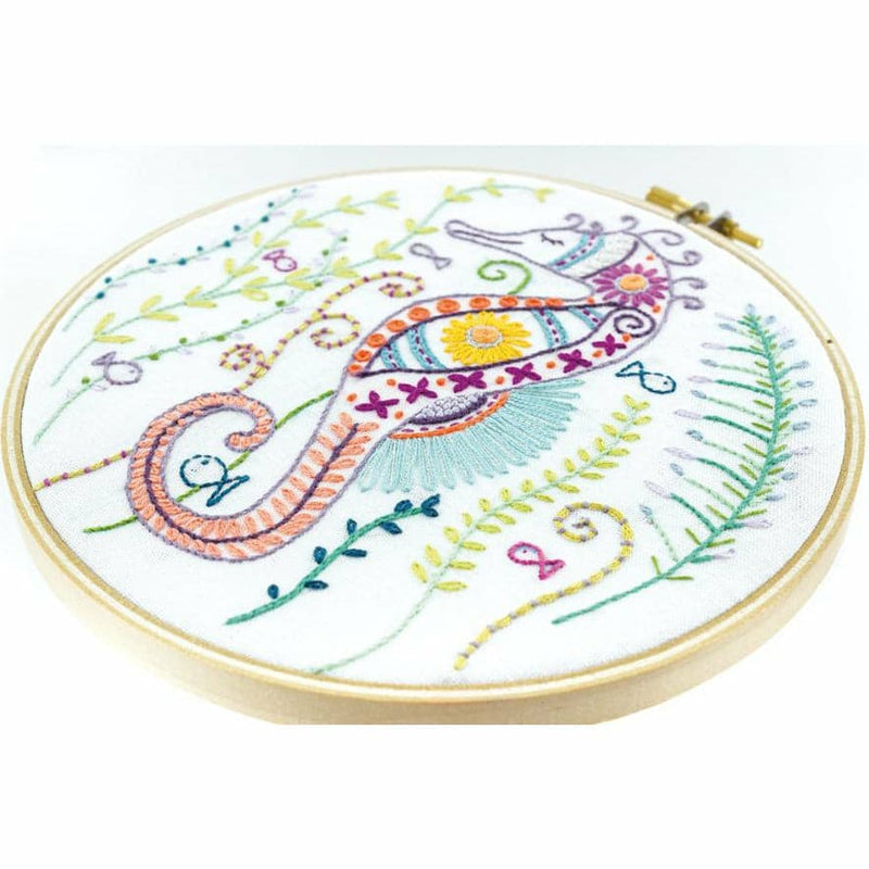 Sandy Brown Seahorse - Embroidery Kit 15cm Needlework Kits