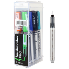 Light Gray Brushmarker PRO 12 pcs. Set  " 11 Basic colours+blender" Pens and Markers