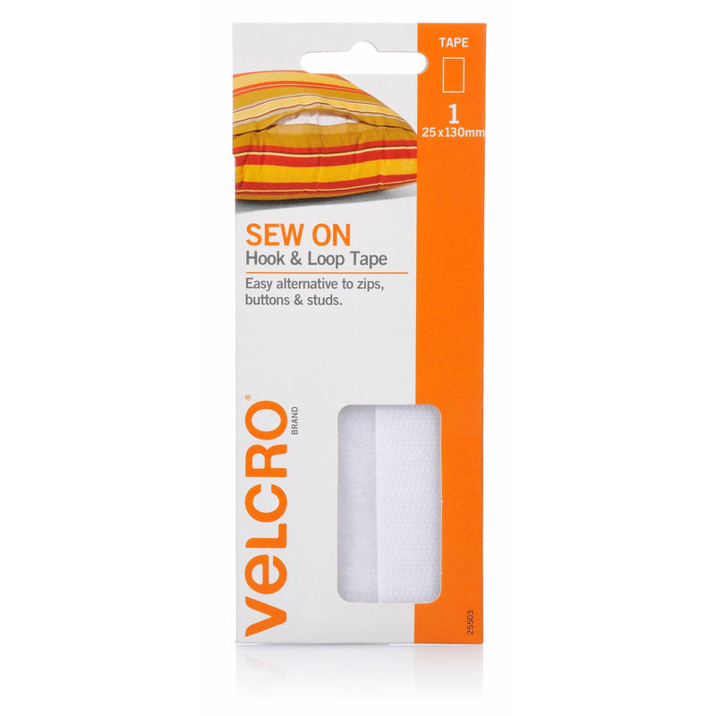 Dark Orange Velcro Sew On Hook Loop Tape 25mmx130mm 25504 Glues