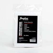Black Angelus Polish Cloth White Microfiber 40Cm X 40Cm Leather Care