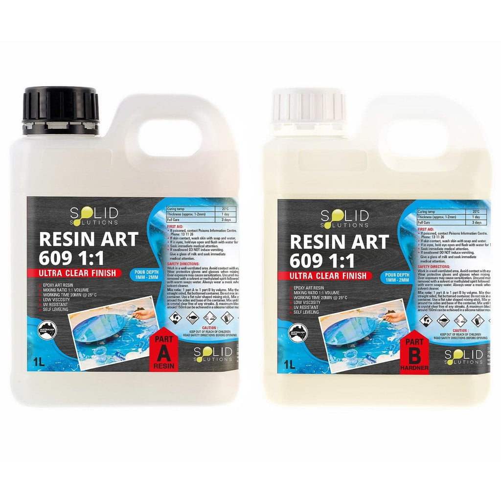 Solid Solutions Resin Art Epoxy 609 11 2Litre Kit