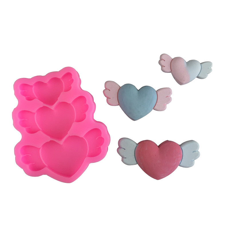 Pale Violet Red The Clay Studio Love Feather Silicone Mould for Polymer Clay and Resin 9x7.7x1.4cm Resin Moulds