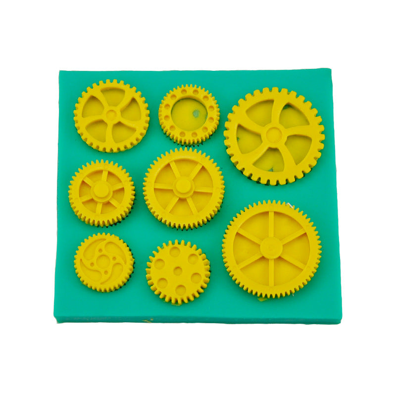 Goldenrod The Clay Studio Gear and Cogs Silicone Mould for Polymer Clay and Resin 10.5x9.5x1.1cm Moulds