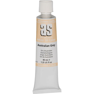 Tan Art Spectrum Oil Paint 40mL Australian Grey  S2 Oil Paints