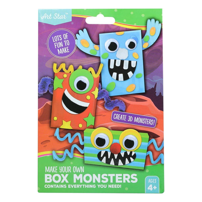 Tomato Art Star Make Your Own 3D Box Monsters Makes 3 Kids Craft Kits