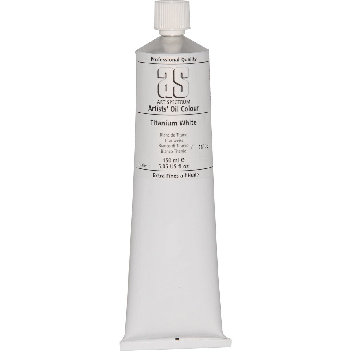 Gray Art Spectrum Oil Paint 150mL Titanium White  S1 Oil Paints