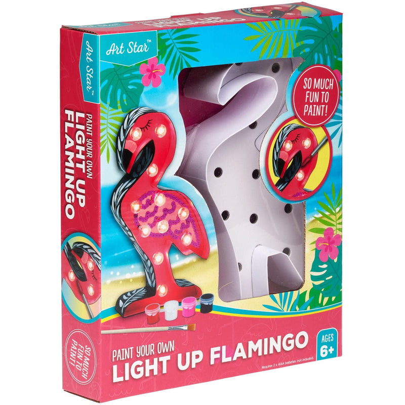 Maroon Art Star Light Up Marquee Flamingo Kids Craft Kits