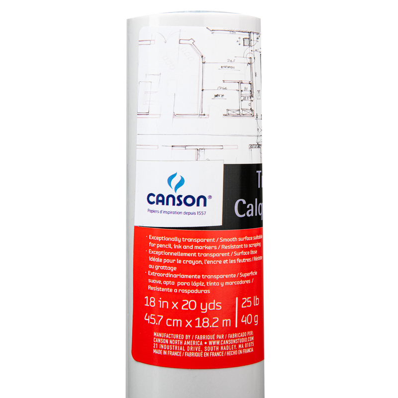 Red Canson Trace Roll 18"X20yd - Pads