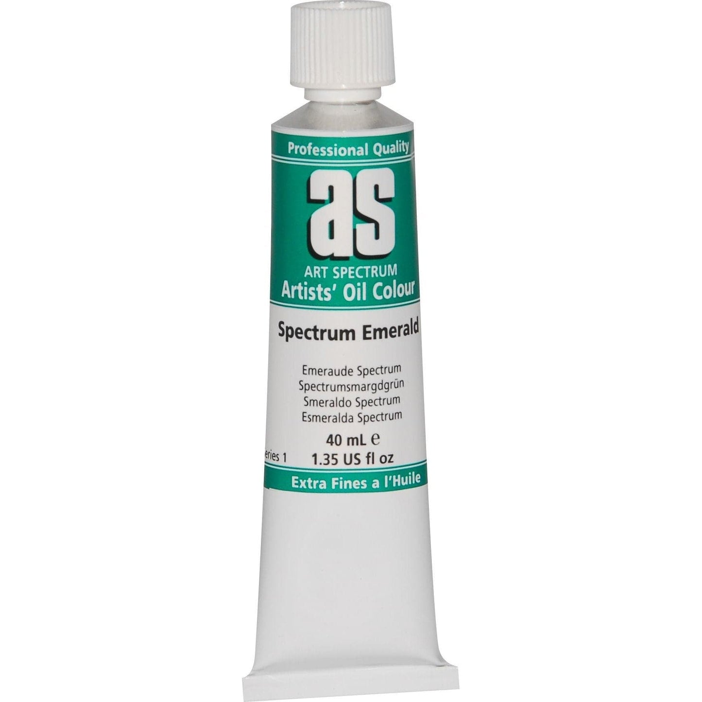 Sea Green Art Spectrum Oil Paint 40mL Spectrum Emerald  S1 Oil Paints