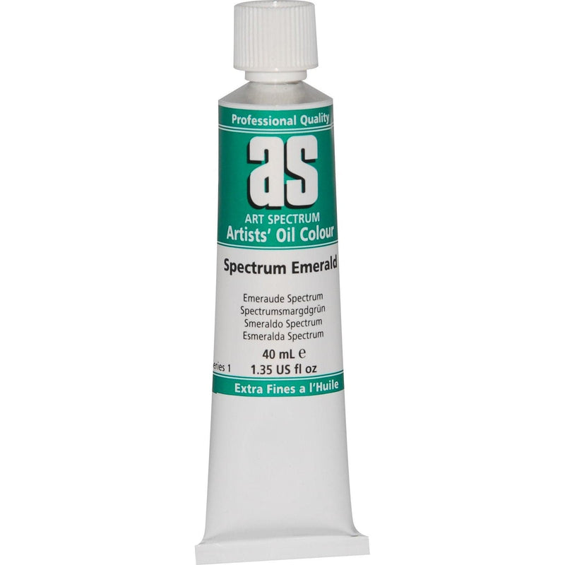 Sea Green Art Spectrum Oil Paint 40mL Spectrum Emerald  S1 Oil Paints