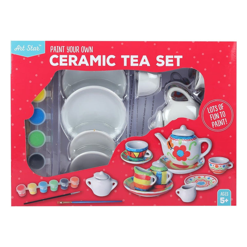 Tomato Art Star Paint Your Own Ceramic Tea Set Kids Craft Kits