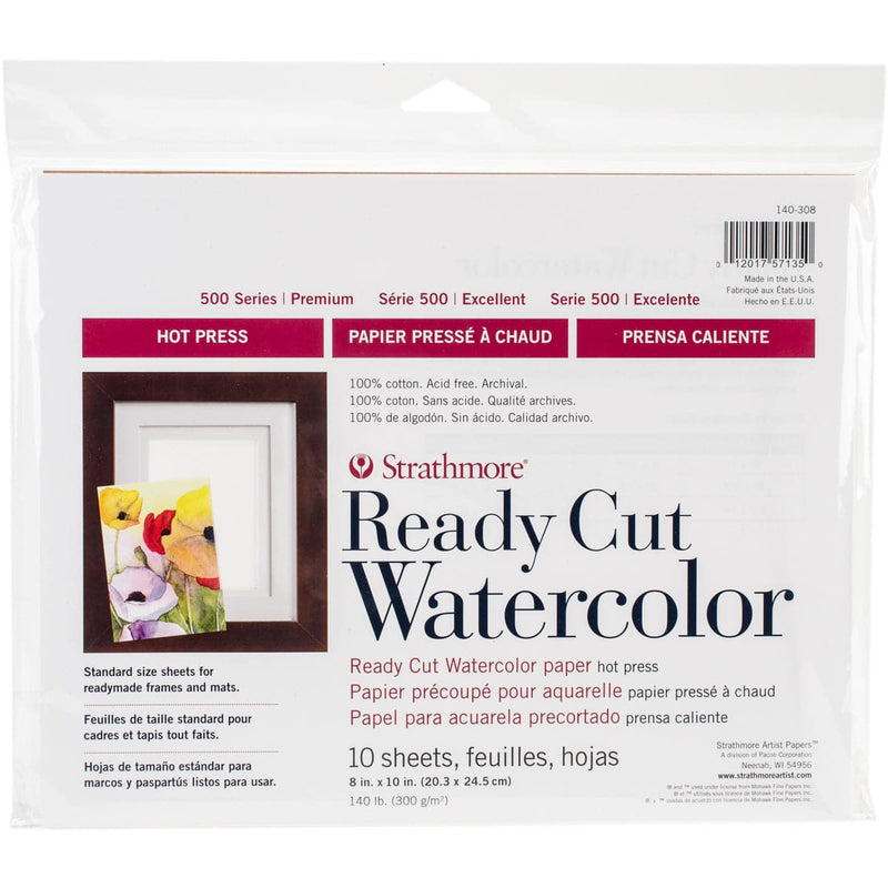 Lavender Strathmore Watercolor Paper Pack 8"X10" - 10 Sheets Pads