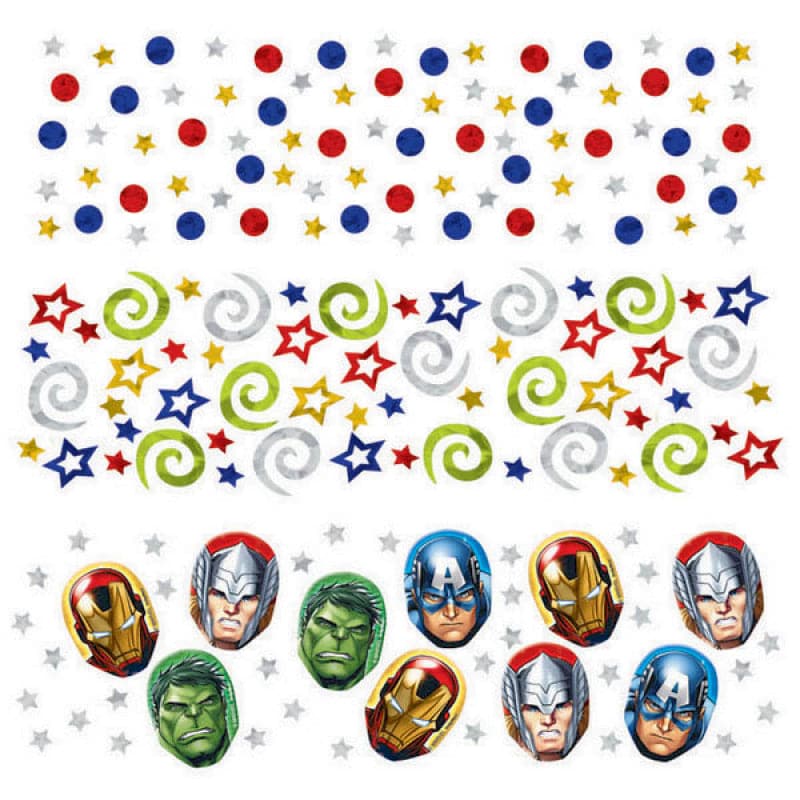 Beige Avengers Assemble Value Confetti 34g Party Supplies