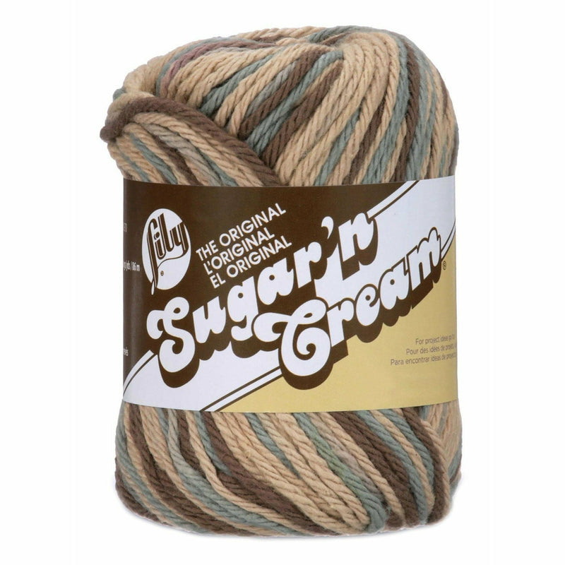 Rosy Brown Lily Sugar'n Cream Yarn   -   Ombres  -  Earth 56g Knitting and Crochet Yarn