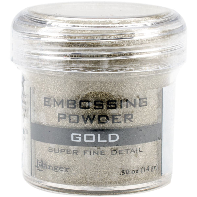 Dark Gray Ranger Embossing Powder-Super Fine Gold Embossing Supplies